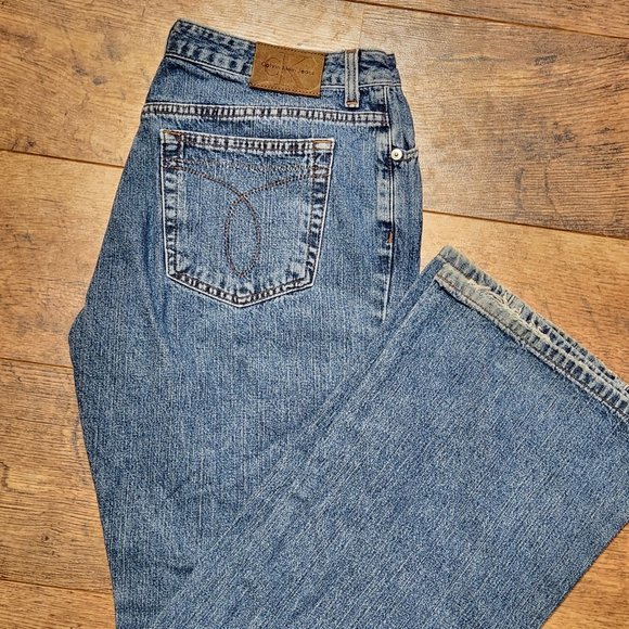 Calvin Klein Denim - CALVIN KLEIN - Women's Y2K Vintage Flare Wide Leg Jeans - Sz 11